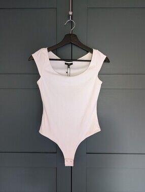 NEW Dynamite White Sculpt Bodysuit | XS | NWT